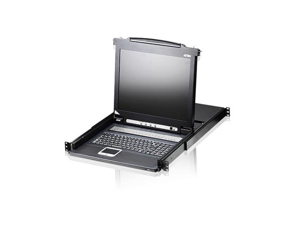 ATEN CL5708N - 19" LCD KVM Switch Nordic Nordic layout. 1U. 8-port KVM switch 